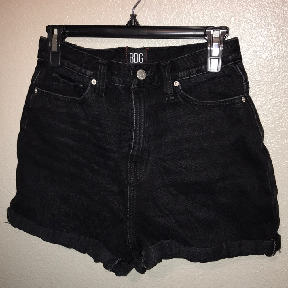 High Rise Mom Jean Shorts
